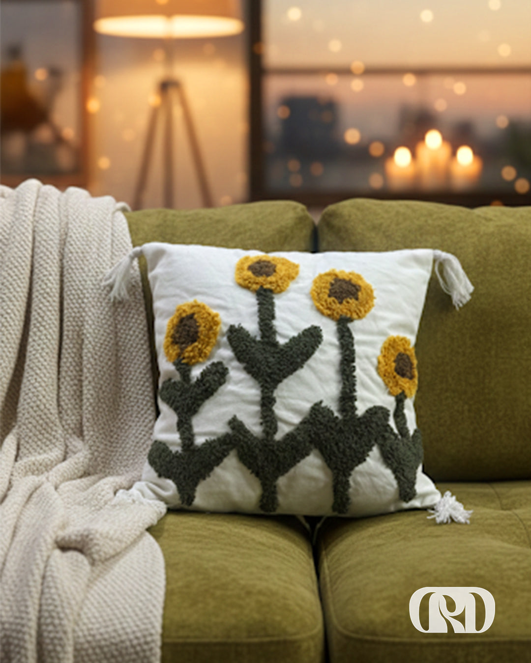 SUNFLOWER CUSHION COVER