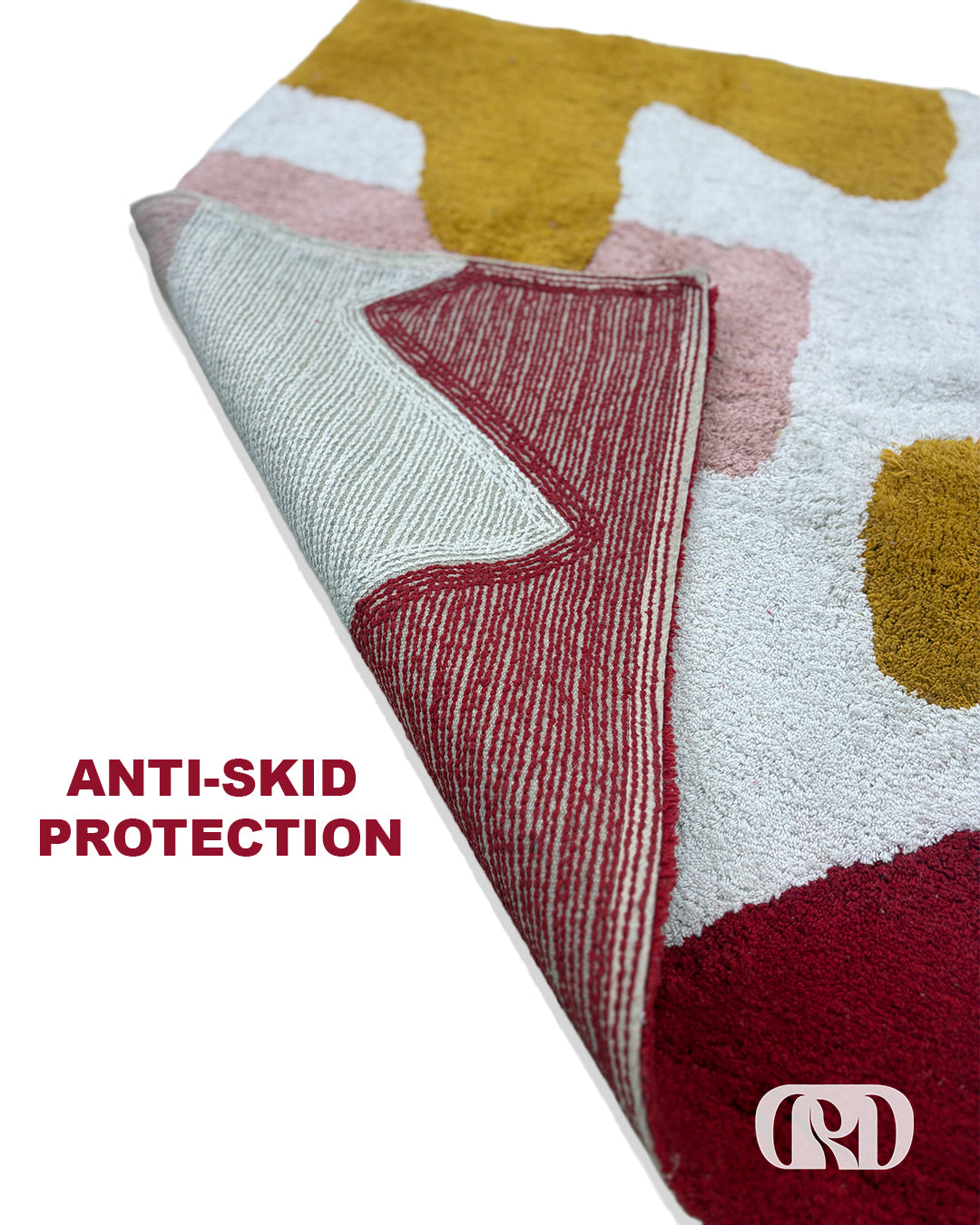 ABSTRACT COLOR BLOCK TUFTED RUNNER