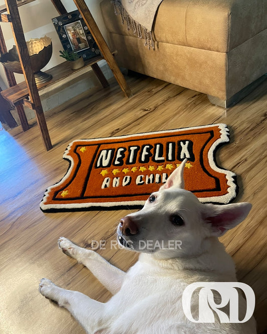 NETFLIX AND CHILL RUG
