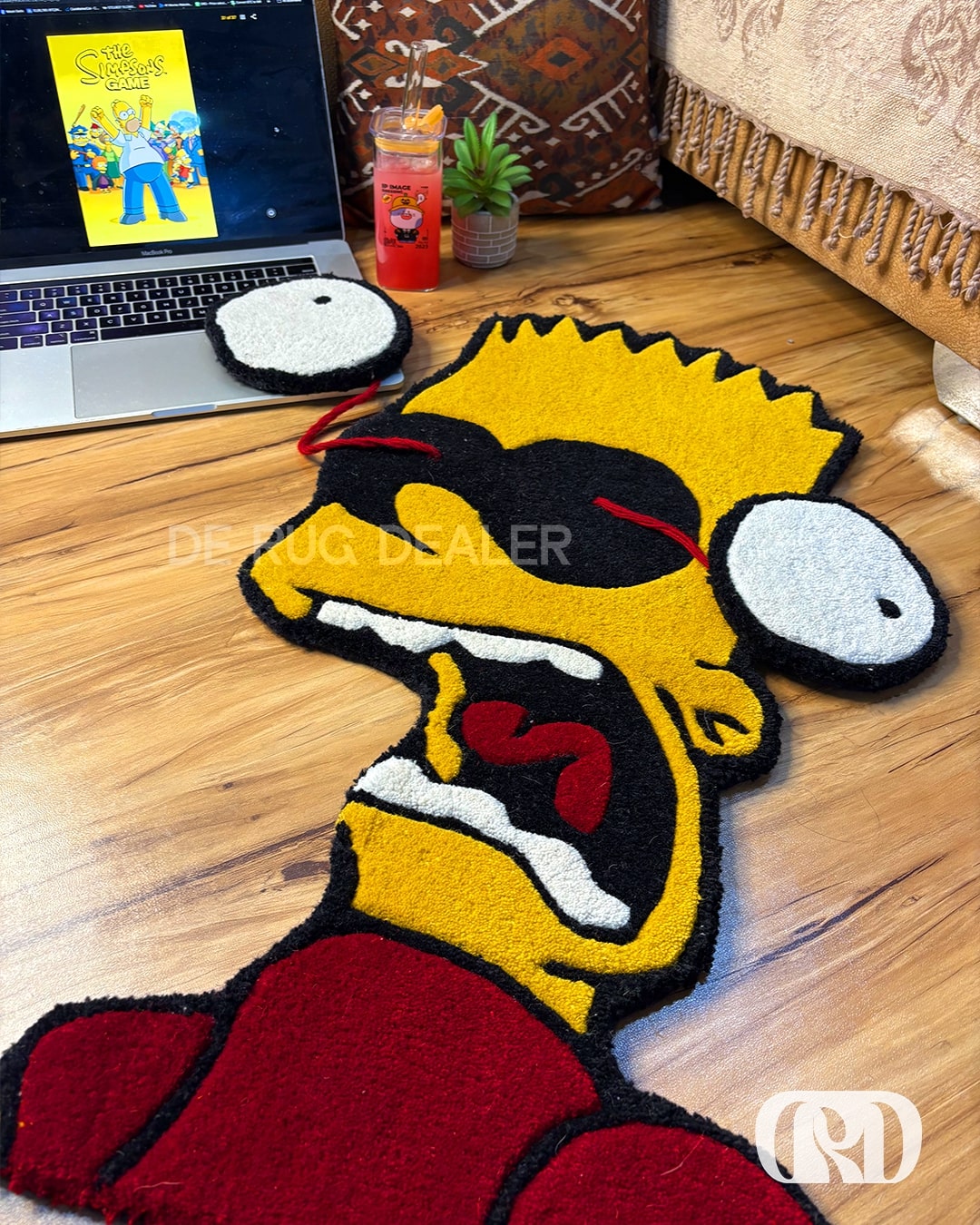 SIMPSONS POPPING EYES  RUG (Opt.2)