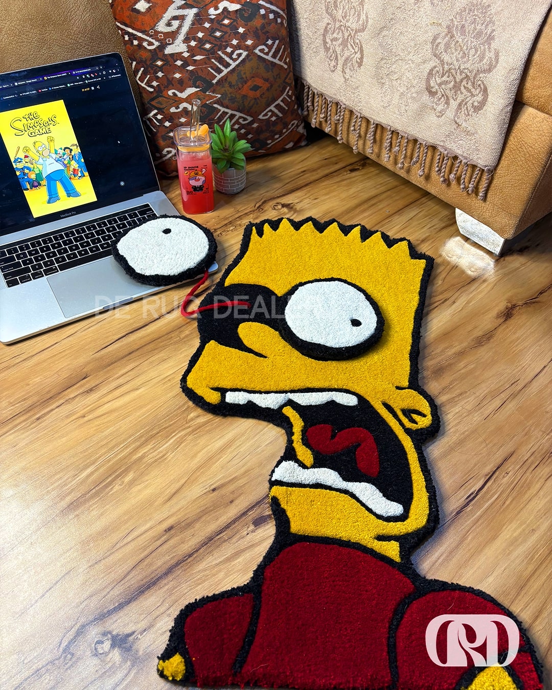 SIMPSONS POPPING EYES  RUG (Opt.2)
