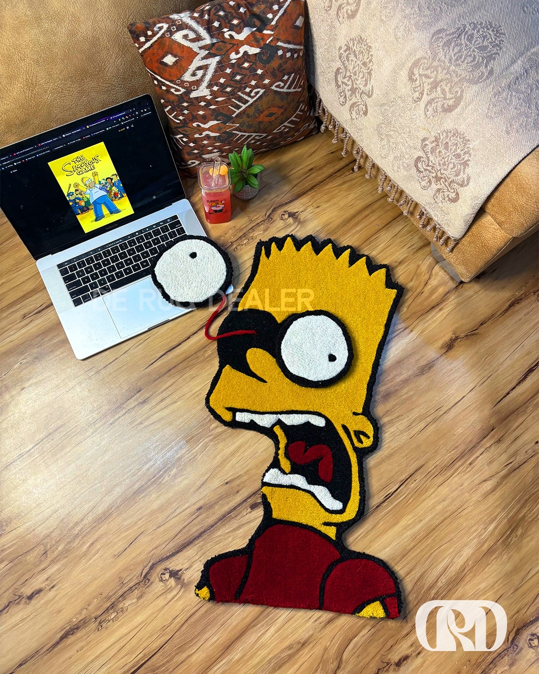 SIMPSONS POPPING EYES  RUG (Opt.2)