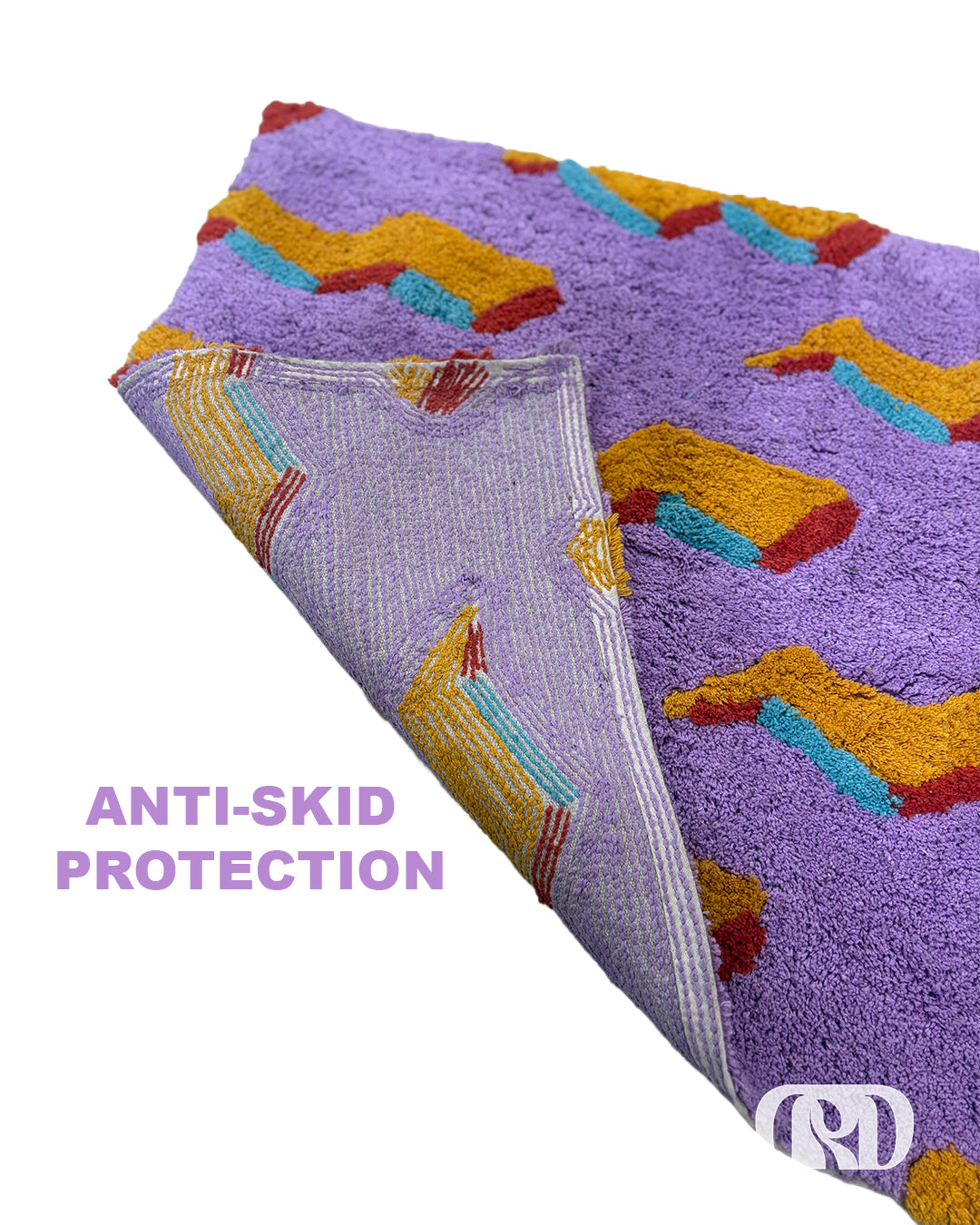 ZIG-ZAG MACHINE TUFTED RUNNER