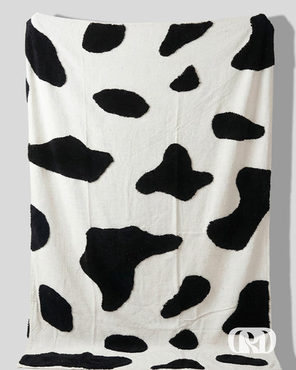 COW PRINT SOFA TUFTED SOFA THROW