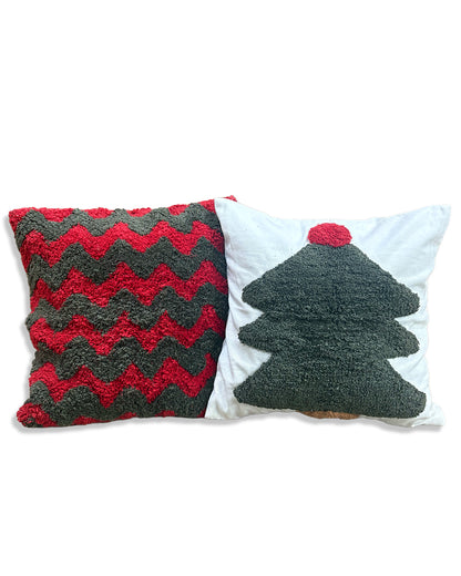 ALPINE ZIG-ZAG TUFTED CUSHION COVER SET