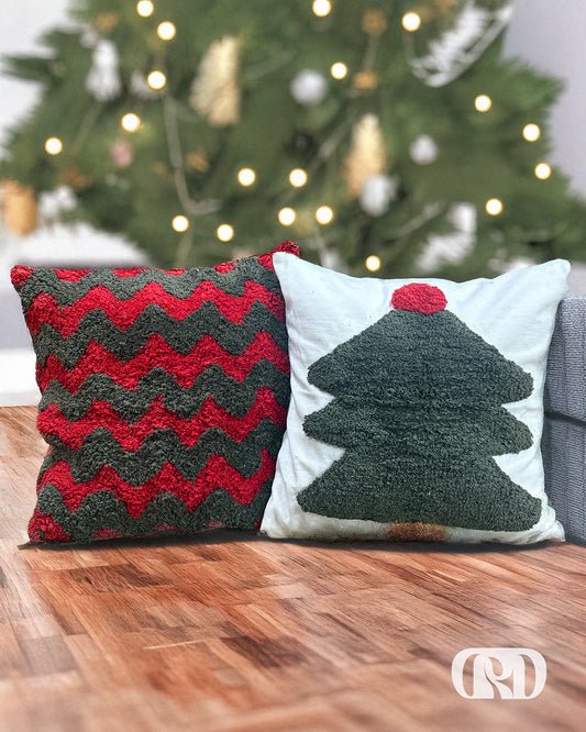 ALPINE ZIG-ZAG TUFTED CUSHION COVER SET