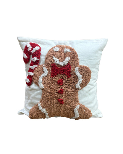 GINGER-BREAD TUFTED CUSHION COVER