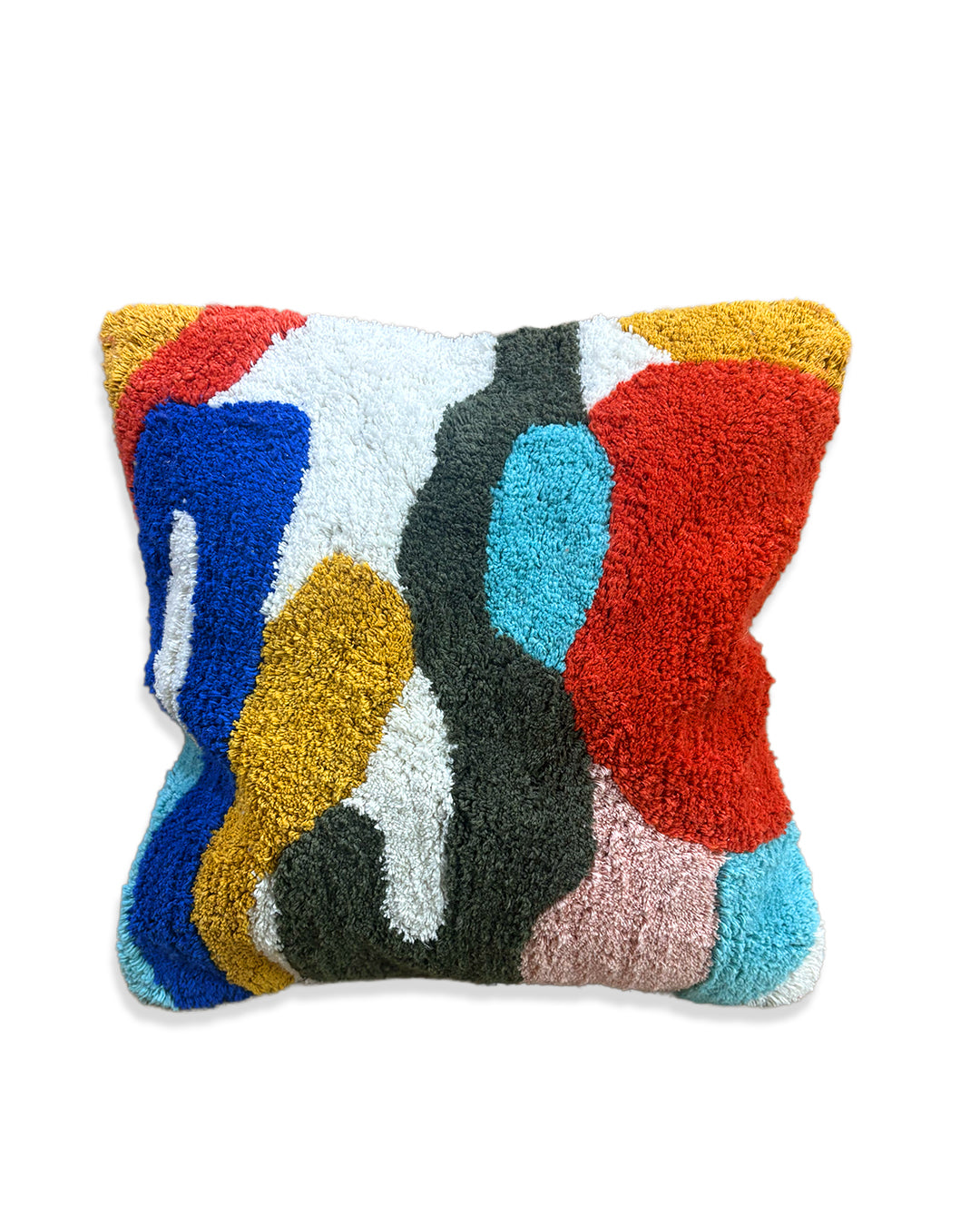 MULTI-HUE TUFTED CUSHION COVER