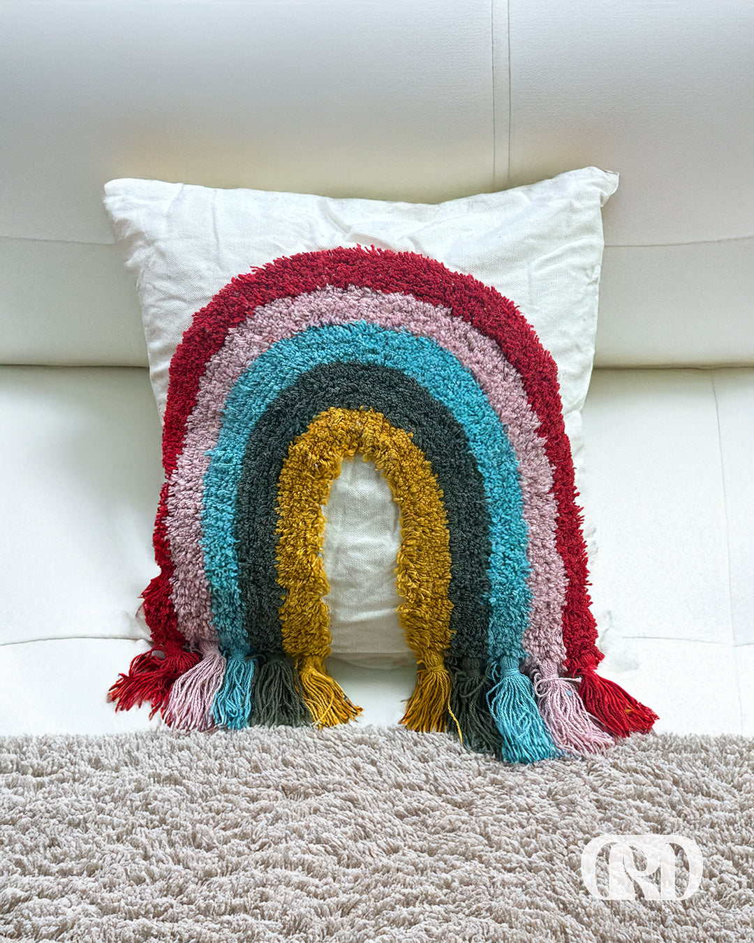 RAINBOW TUFTED CUSHION COVER