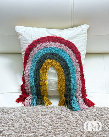 RAINBOW TUFTED CUSHION COVER
