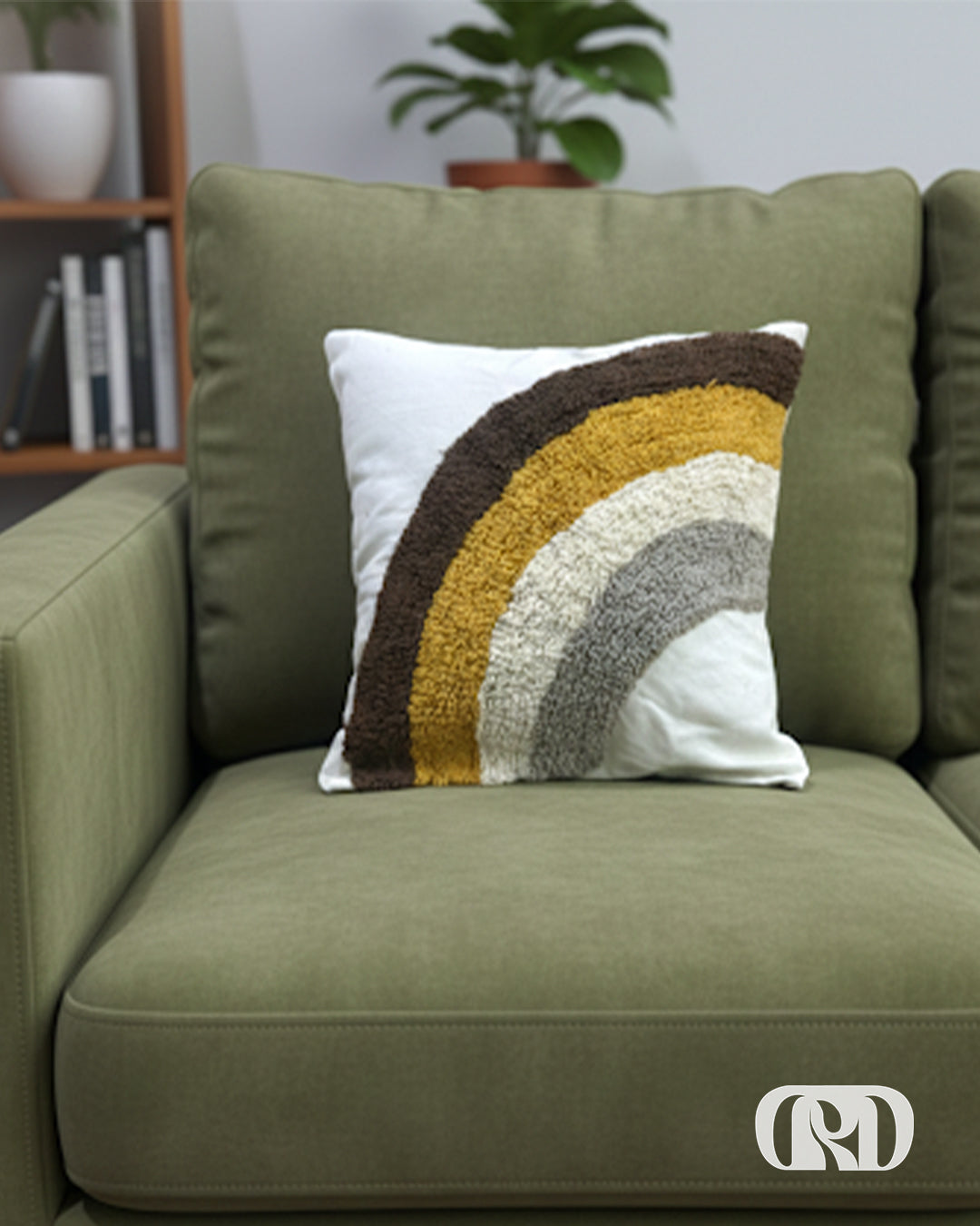 GOLDEN ARC TUFTED CUSHION COVER