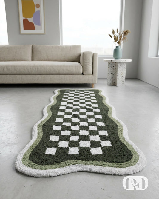 RIVER GRID TUFTED RUNNER