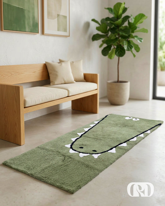 LAZY CROC TUFTED RUNNER