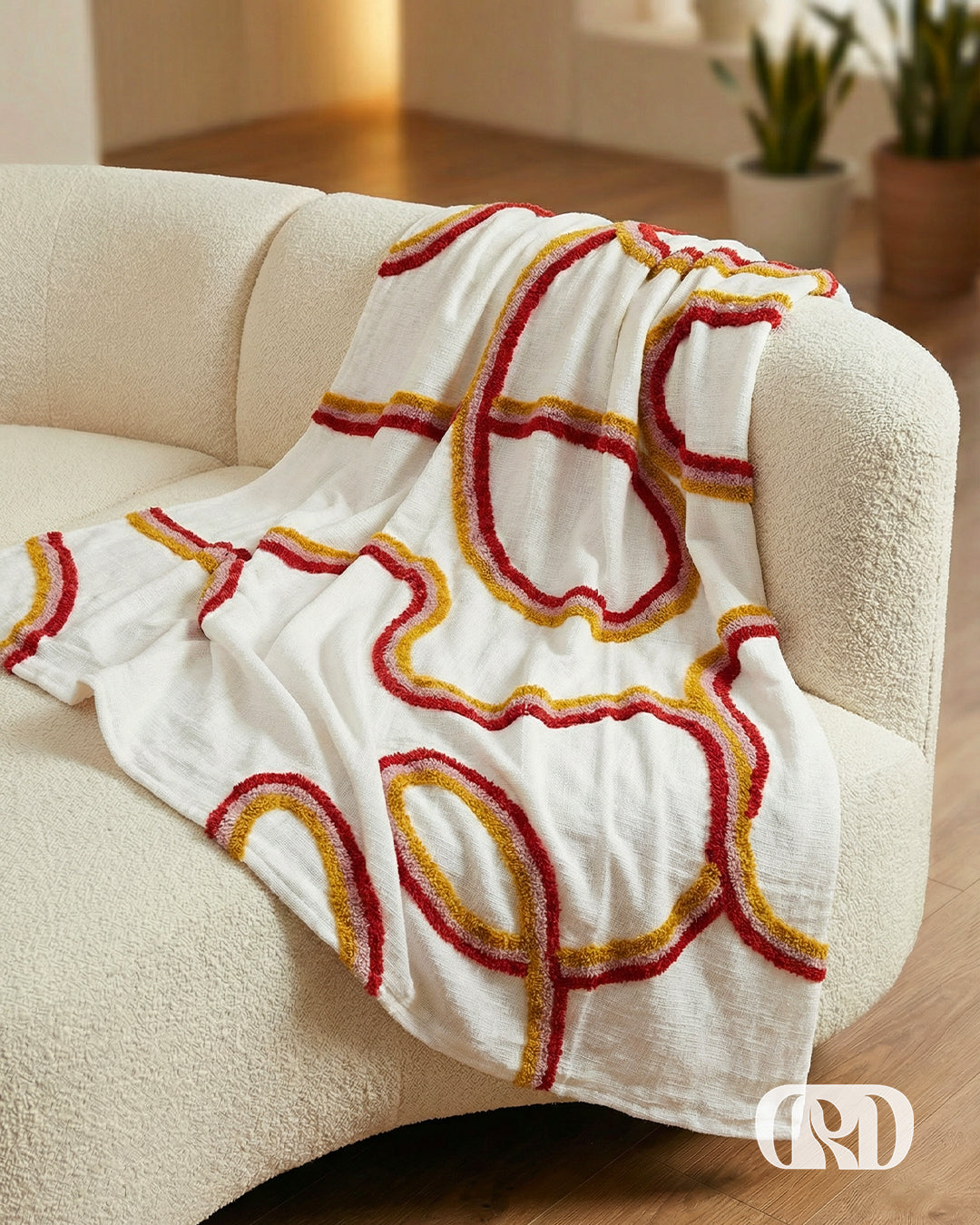 RAINBOW CURVE TUFTED SOFA THROW