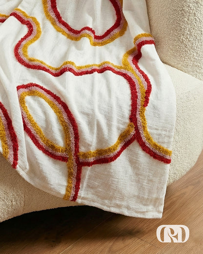RAINBOW CURVE TUFTED SOFA THROW