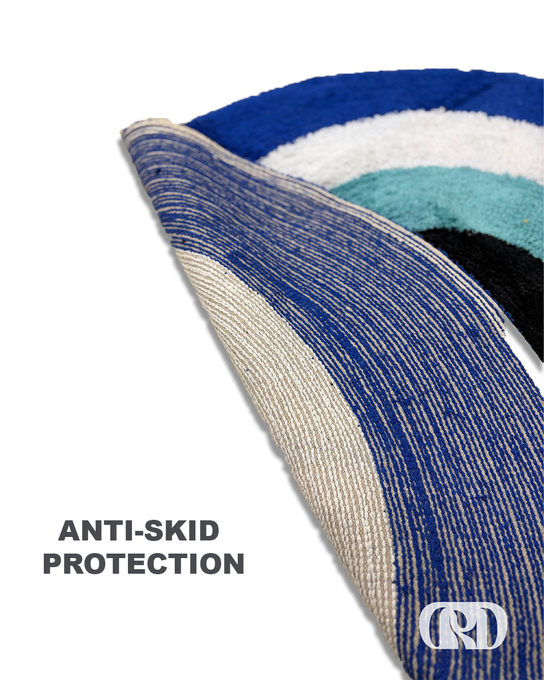 ROUND EVIL EYE TUFTED RUG