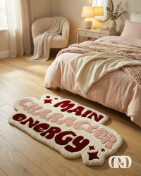 MAIN CHARACTER ENERGY PINK HAND-TUFTED RUG