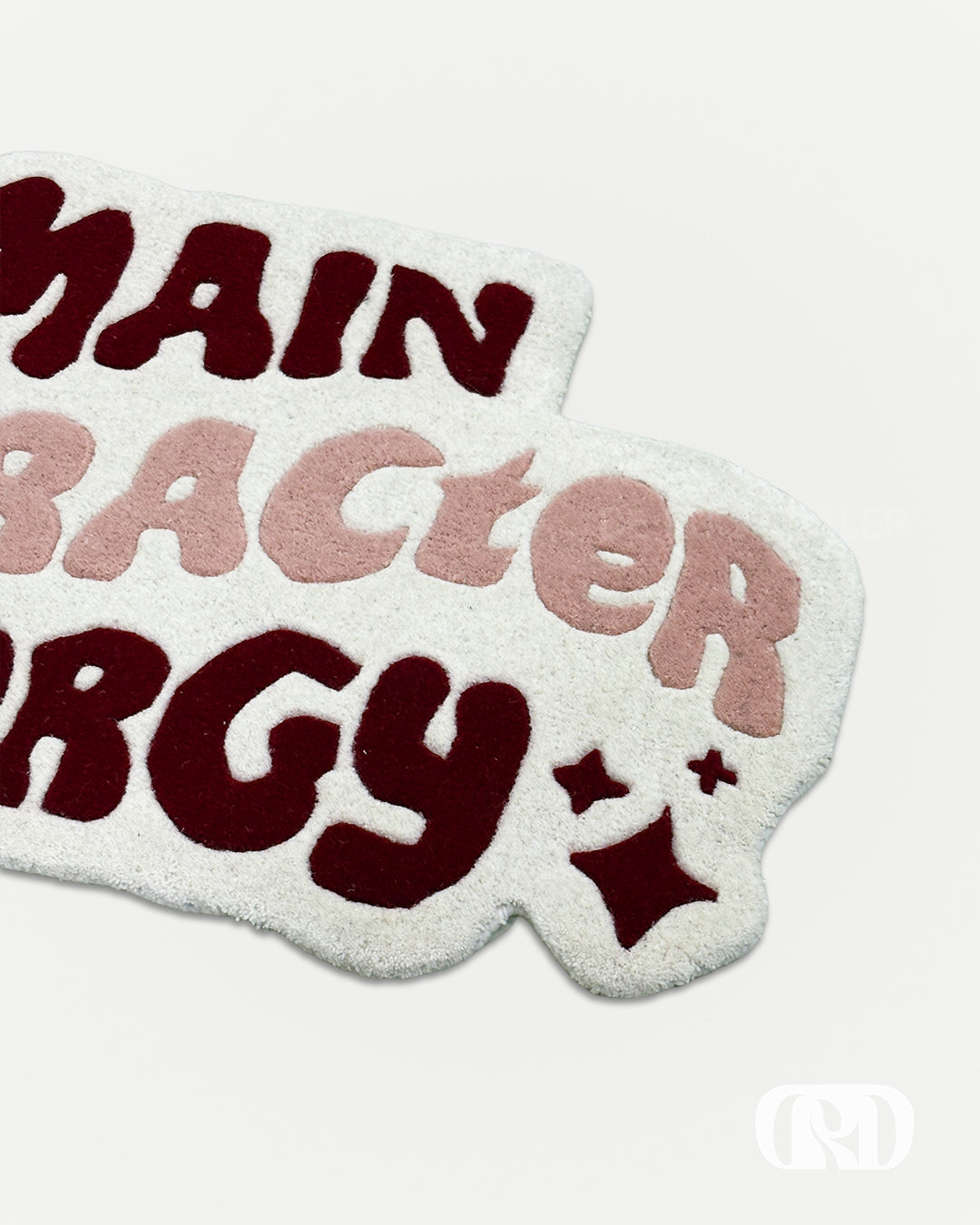 MAIN CHARACTER ENERGY PINK HAND-TUFTED RUG
