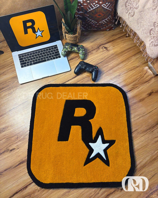 ROCKSTAR LOGO RUG