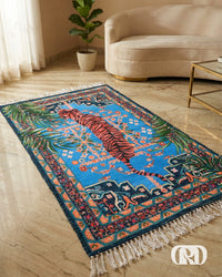 MIDNIGHT TIGER CHENILLE RUG