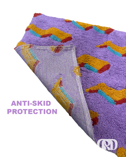 ZIG-ZAG MACHINE TUFTED RUNNER